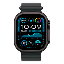 Apple Watch Ultra 2 con GPS y Cellular 2024 Titanio negro con correa negra 49mm